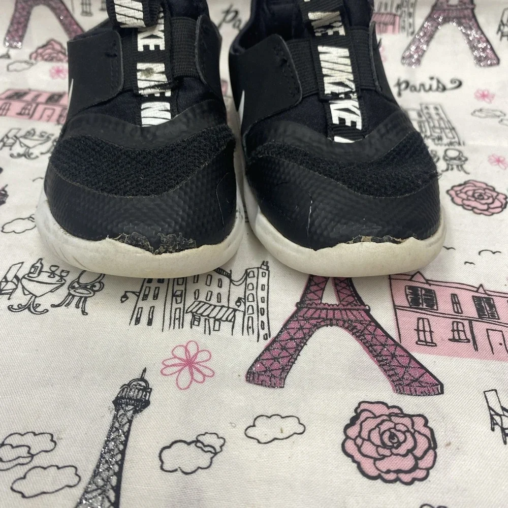 Nike Flex Runner Shoes Size 7c Baby Toddler Walking Sneakers  Black